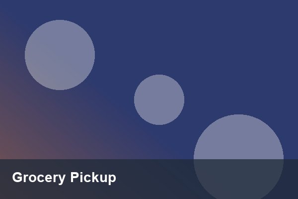 Walmart grocery pickup reading reference photo card